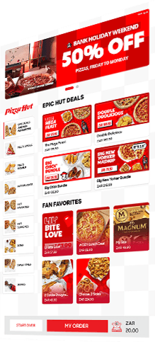 Pizza Hut Screen